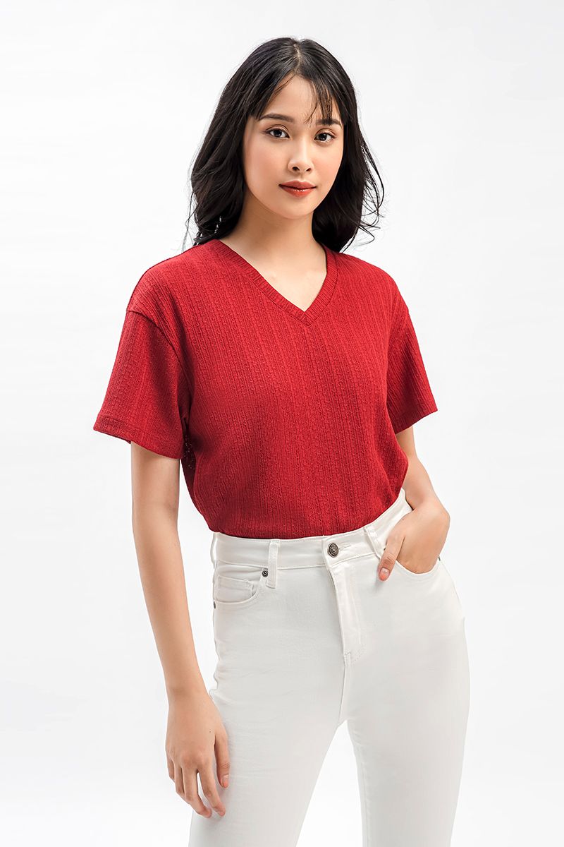 Áo thun nữ cổ tròn form vừa FWTS20FH54L