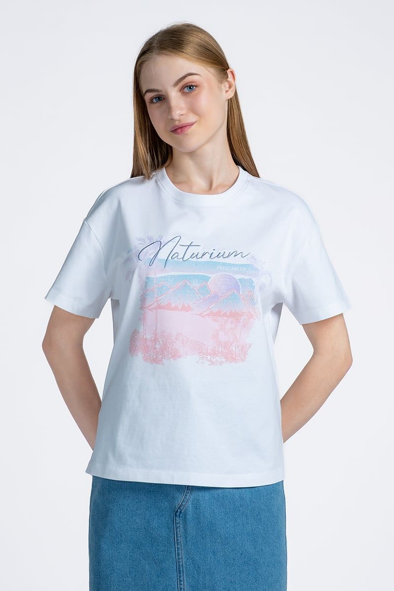 Áo Thun Nữ Form Vừa Tay Ngắn FWTS24SS02G
