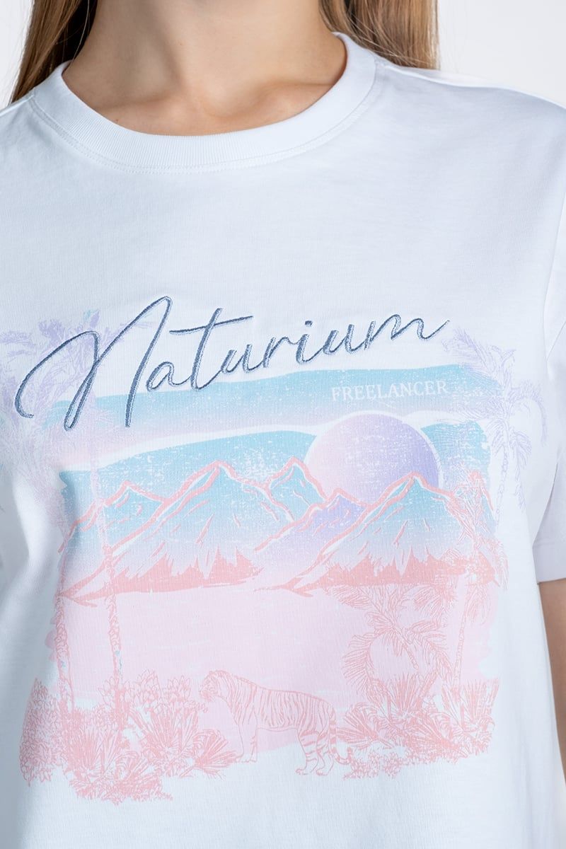 Áo Thun Nữ Form Vừa Tay Ngắn FWTS24SS02G