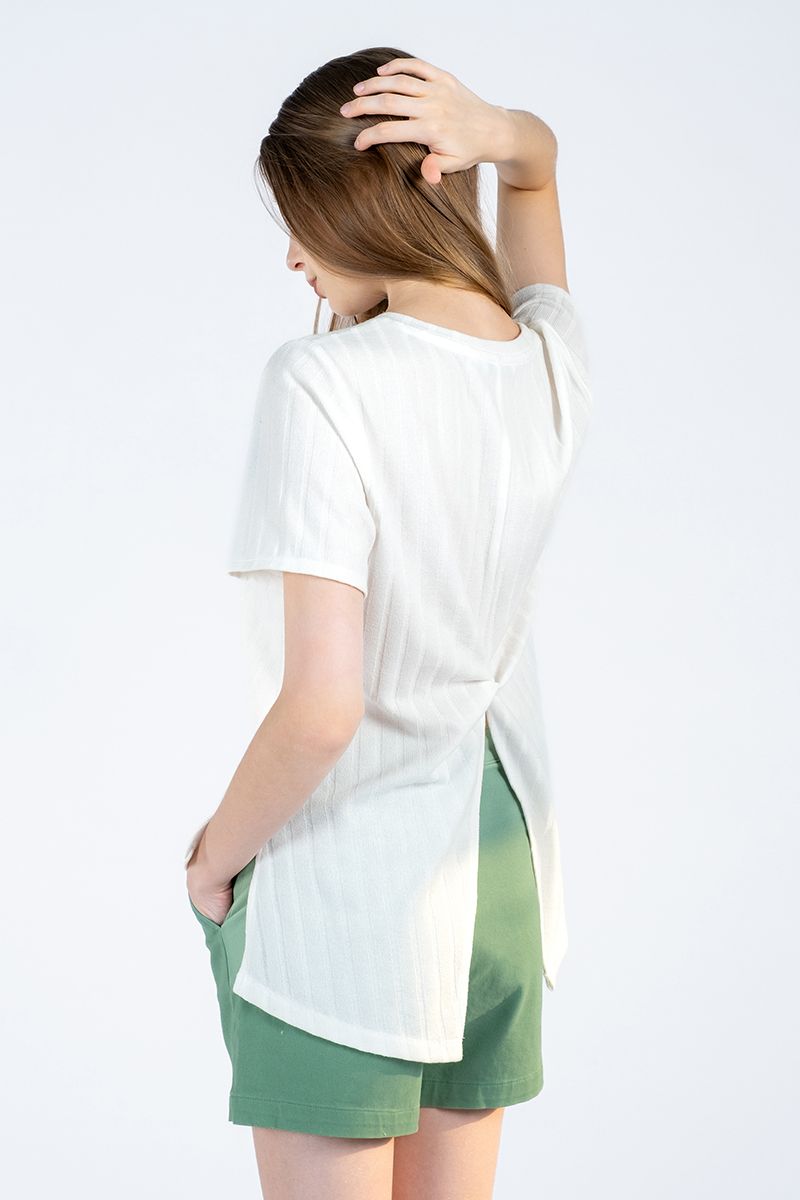 Áo Thun Nữ Lệch Tà FWTS24SS05G