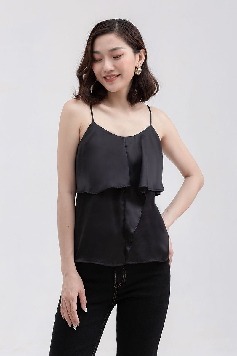  Áo tank top nữ vạt bèo nữ tính FWTT22SS01C 