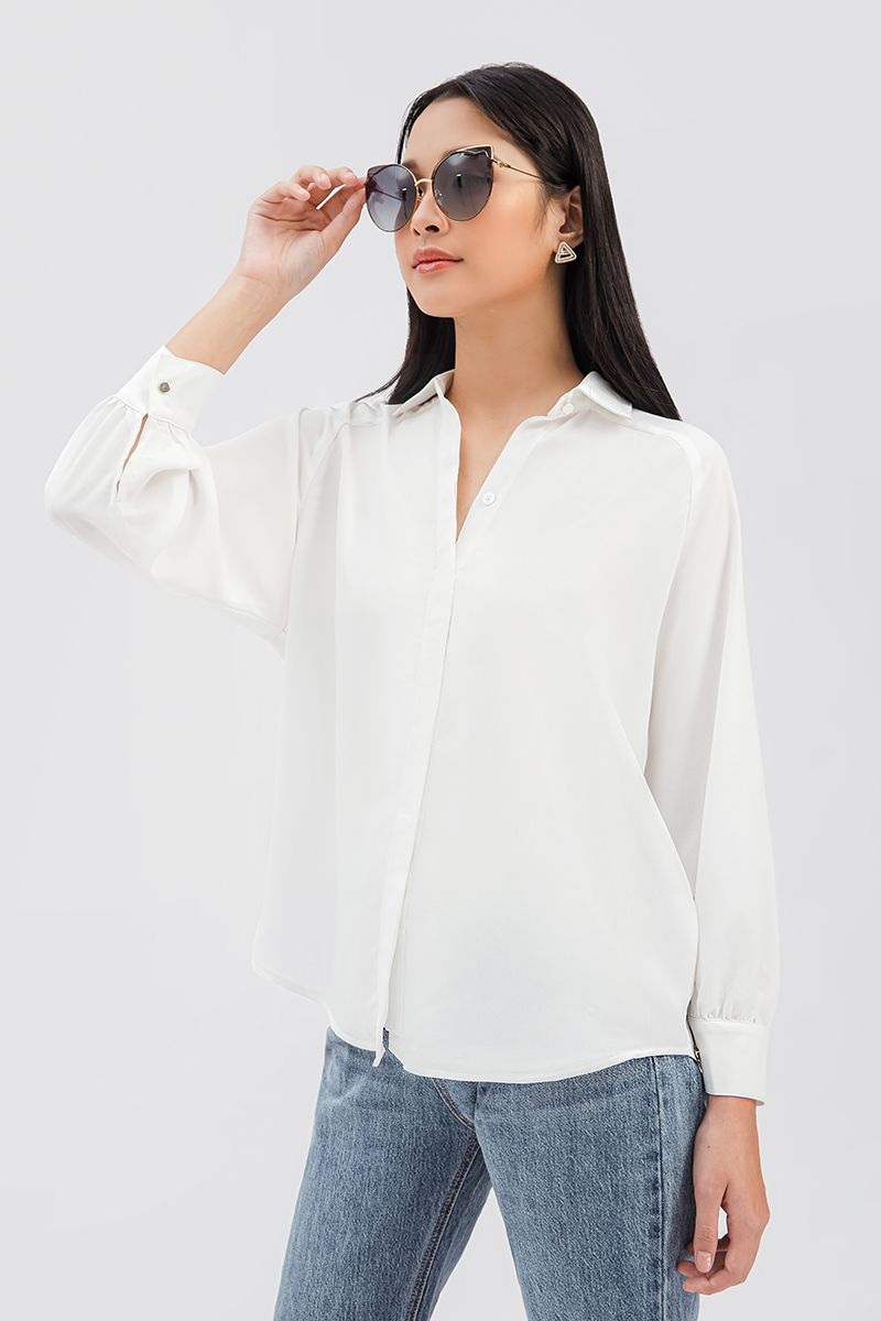 Áo sơ mi nữ tay dài trơn FWWS20FH18L