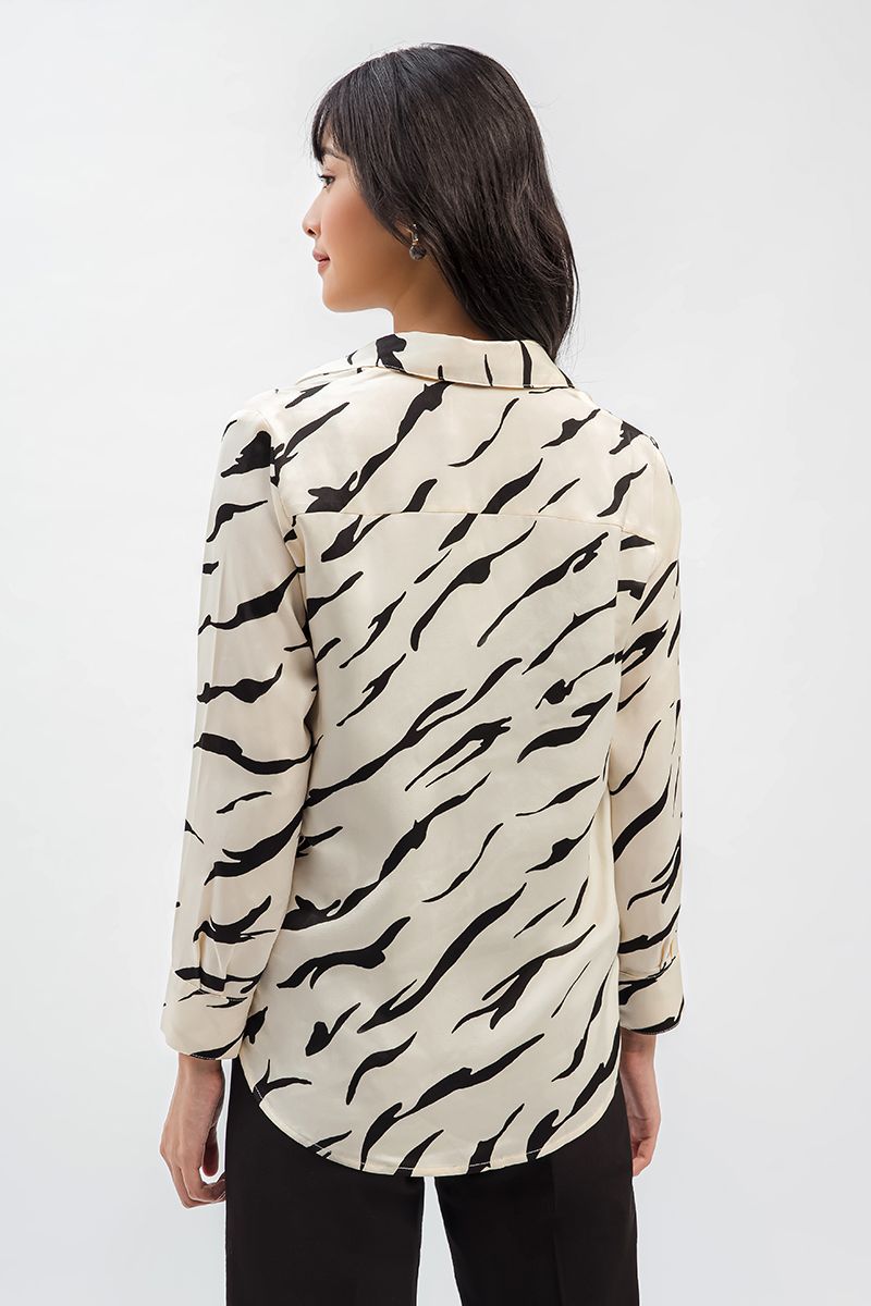 Áo sơ mi nữ họa tiết FWWS21SS19L