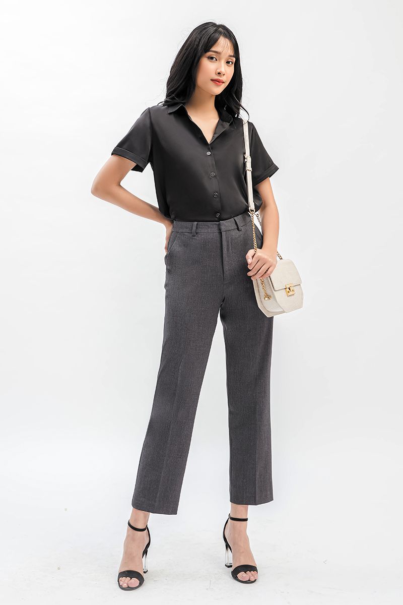 Áo sơ mi nữ tay ngắn basic FWWS21SS30C