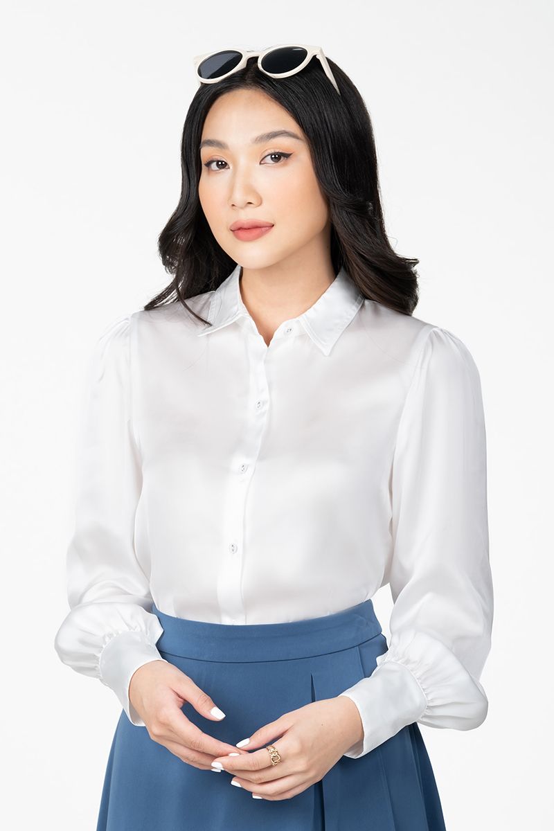 Áo Sơ Mi Nữ dài tay trơn FWWS22FH14G