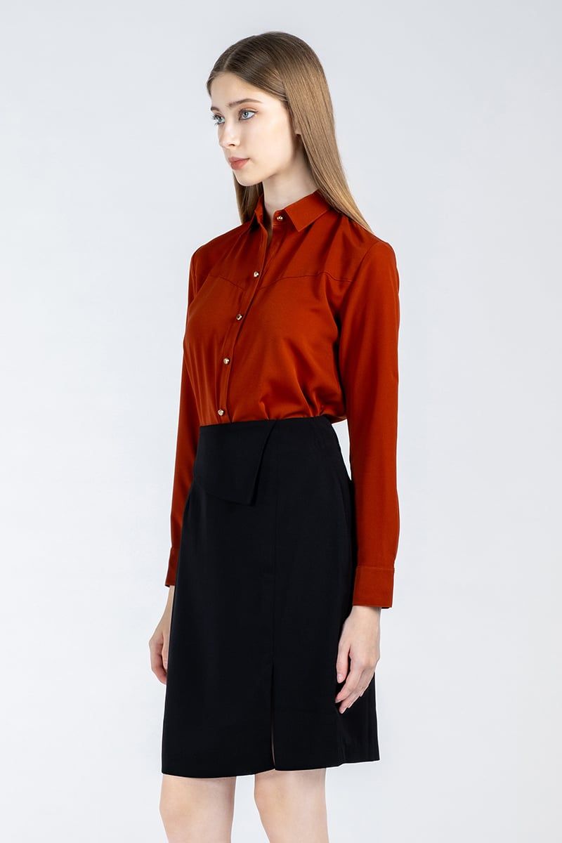 Áo sơ mi nữ tay dài thanh lịch FWWS22SS05C