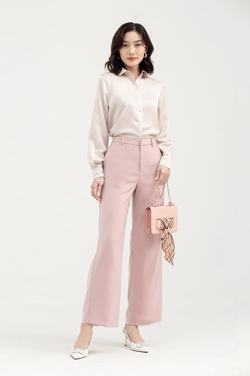 Áo sơ mi nữ tay dài thanh lịch FWWS22SS09L