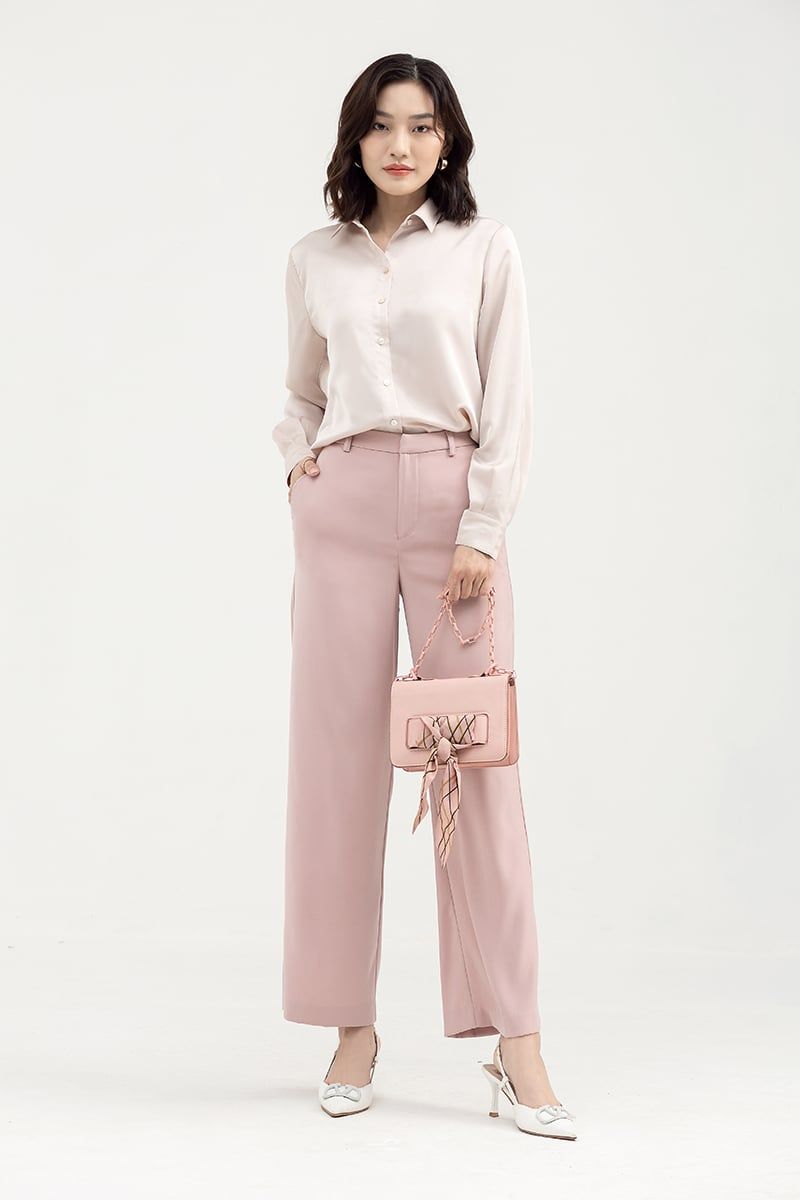 Áo sơ mi nữ tay dài thanh lịch FWWS22SS09L
