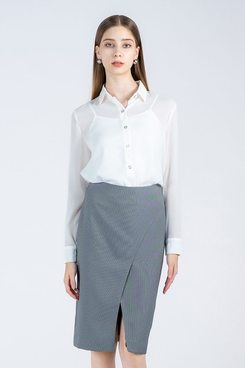 Áo sơ mi nữ tay dài 2 lớp FWWS22SS11C