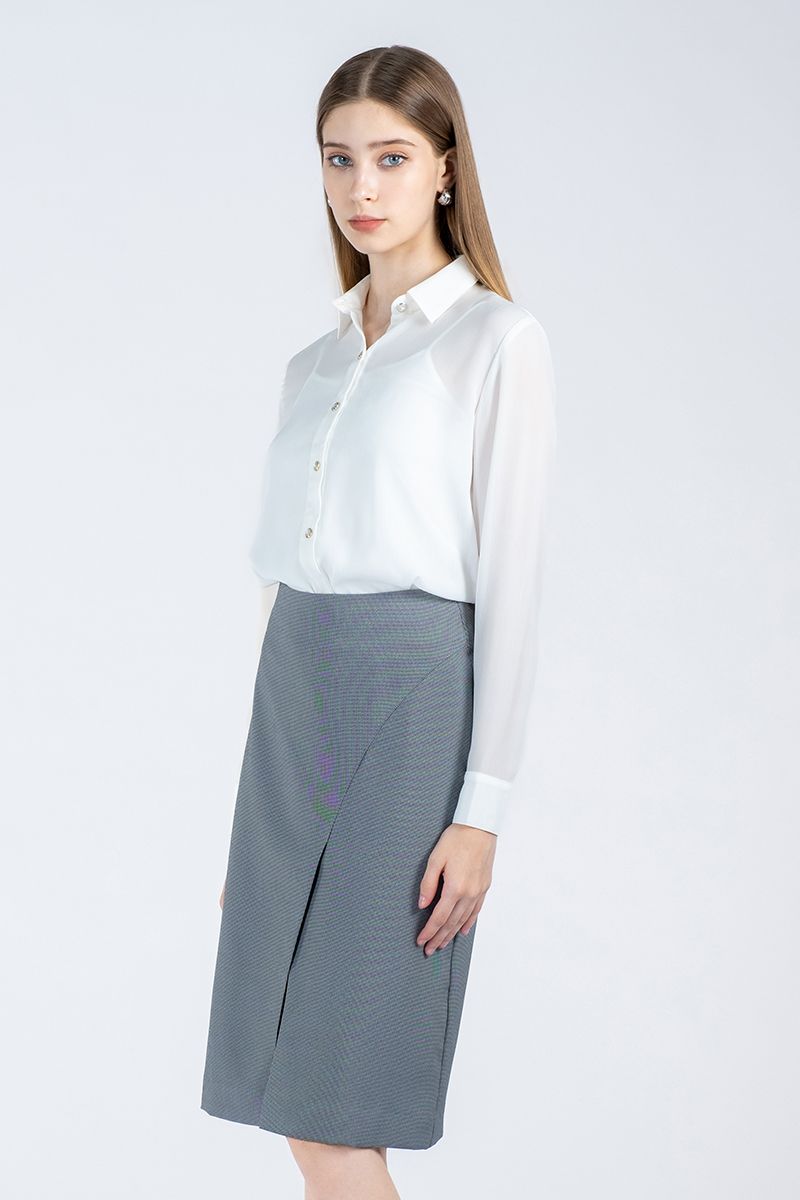 Áo sơ mi nữ tay dài 2 lớp FWWS22SS11C