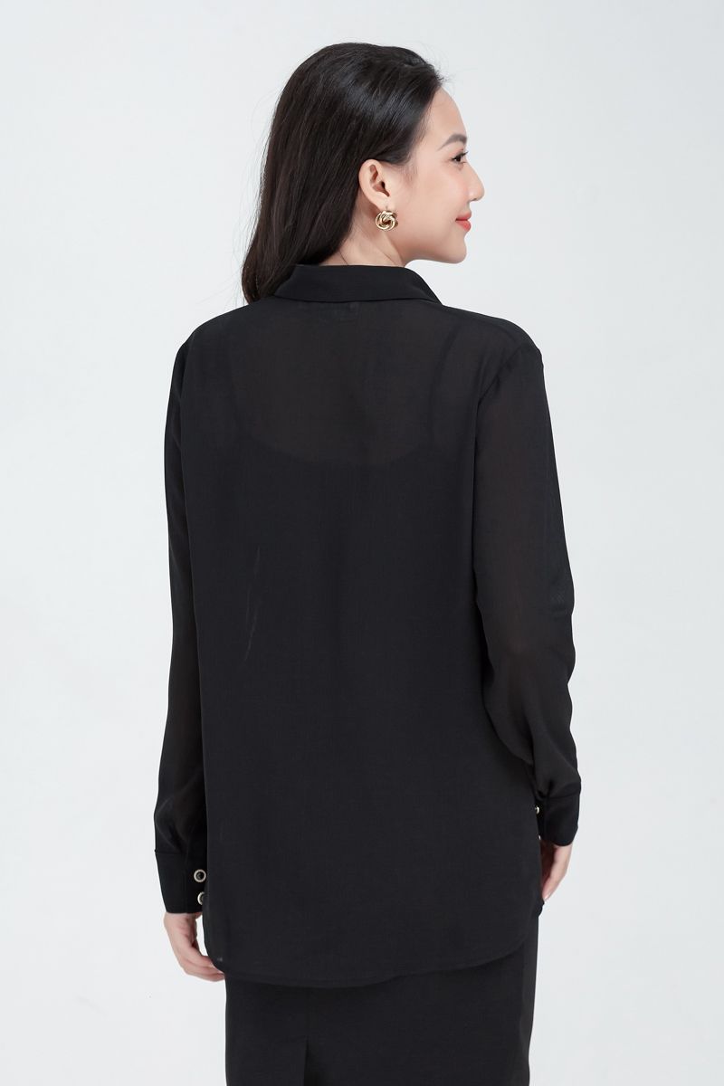 Áo sơ mi nữ tay dài 2 lớp FWWS22SS11C