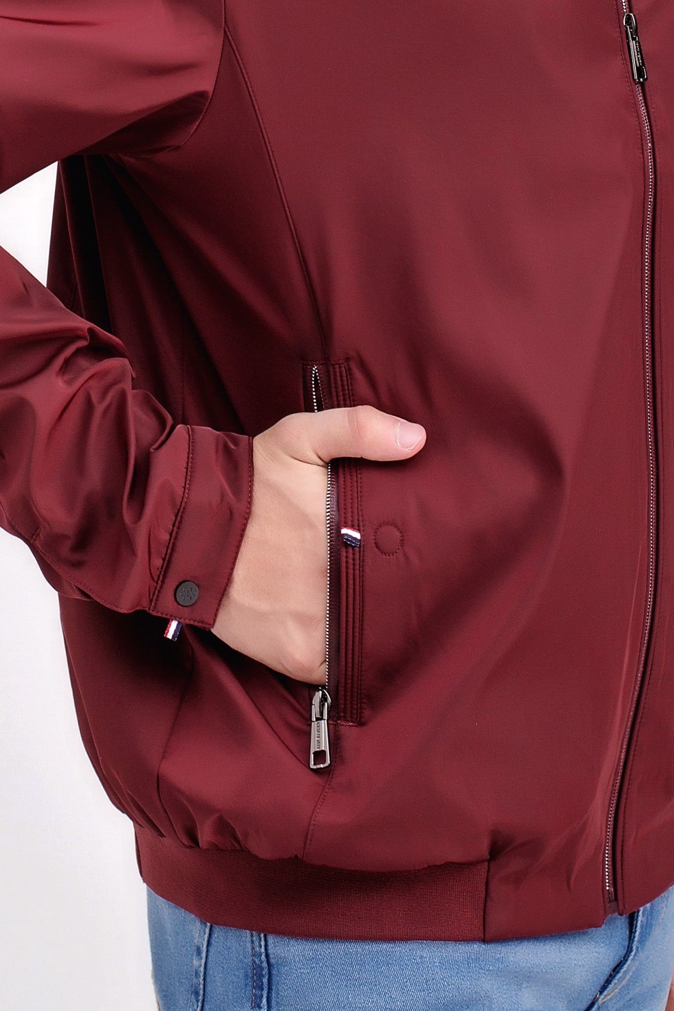 Áo khoác hai lớp cổ trụ JK20FH06C-PB
