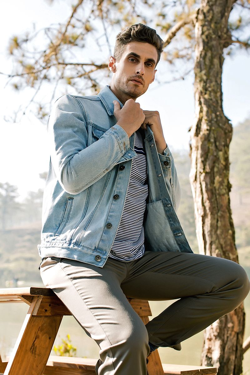 Áo Khoác Jeans nam JK21SS08C-JA