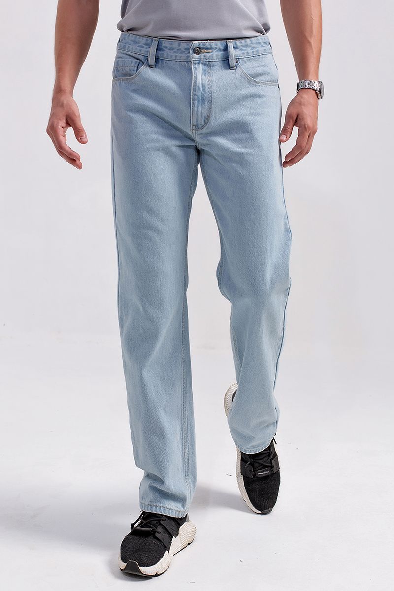 Quần jeans nam form rộng ống suông JN20FH14-CL