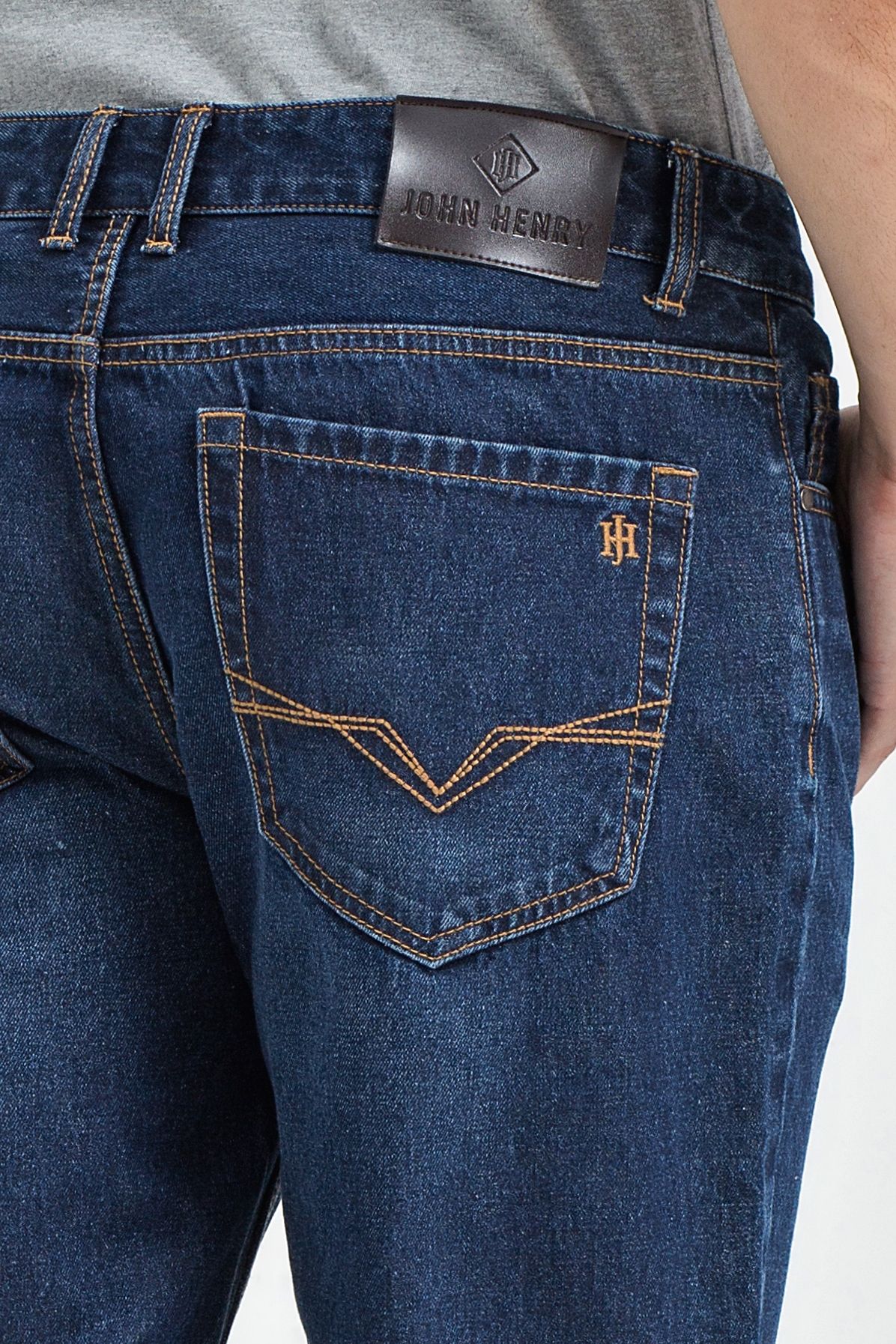 Quần jeans nam form rộng JN21SS25-CL