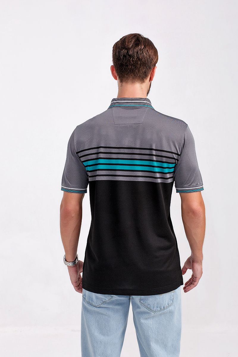 Áo thun có cổ họa tiết Icy Land KS20FH38C-SCHE