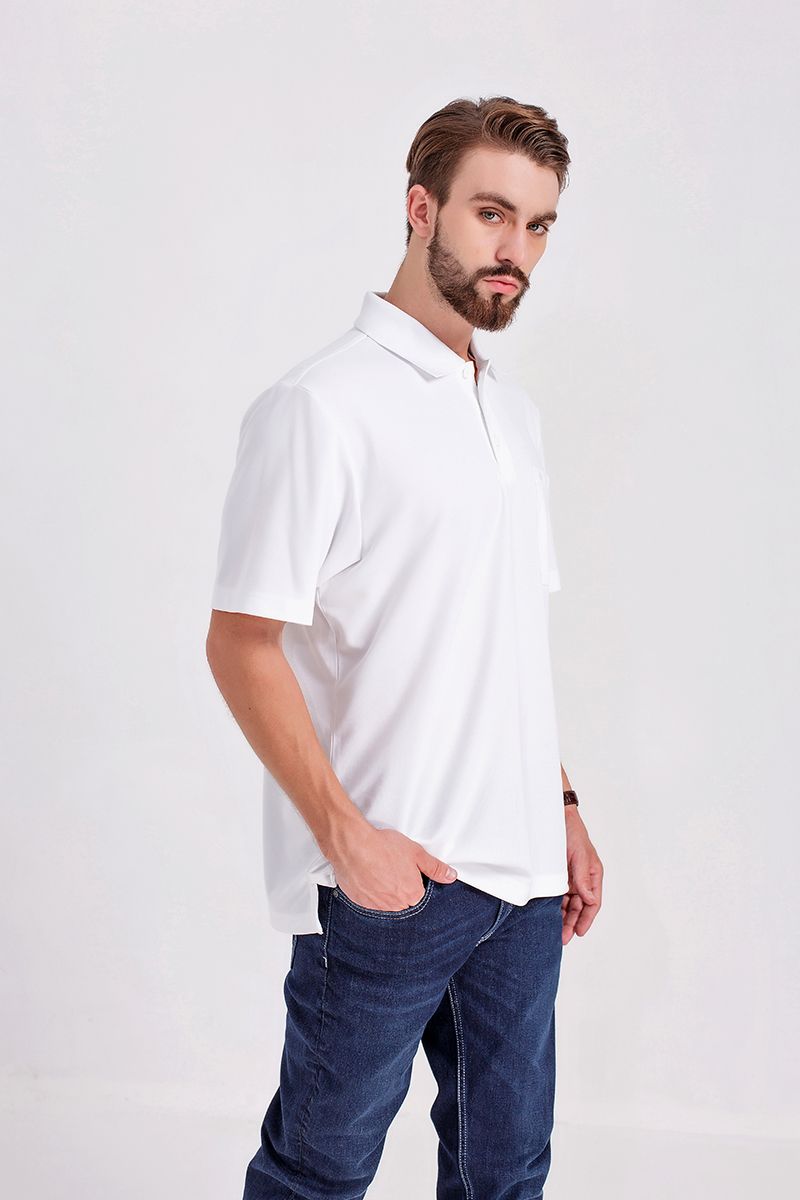 Áo thun form rộng trơn có túi KS20FH72C-SSWK