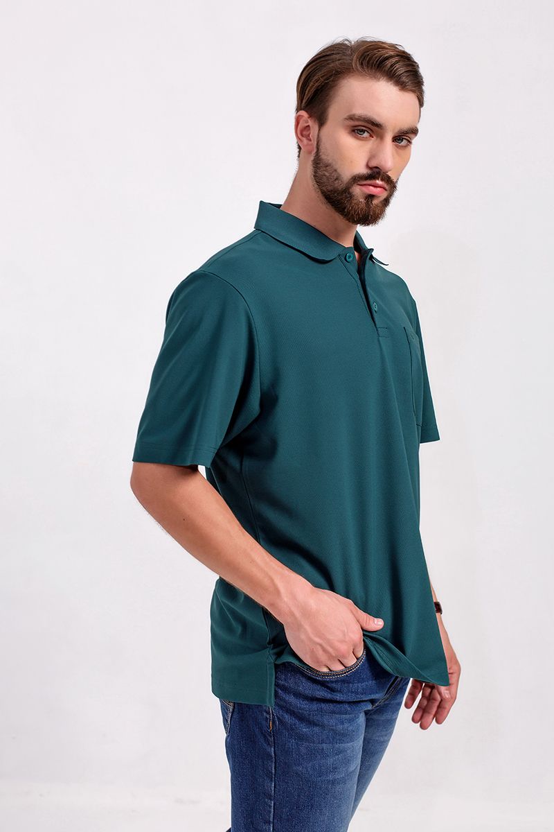 Áo thun form rộng trơn có túi KS20FH72C-SSWK