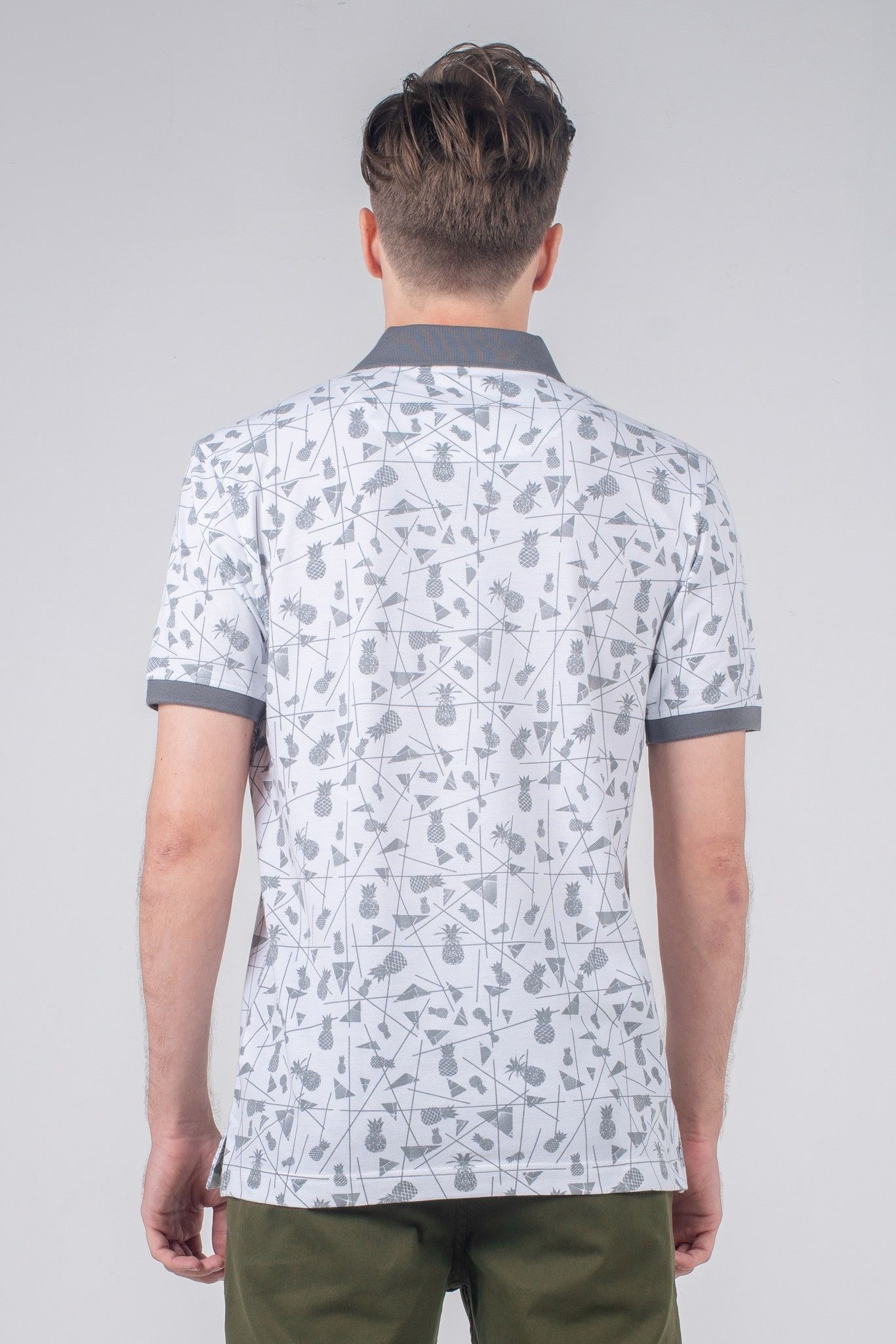 Áo thun nam có cổ tay ngắn in họa tiết KS20SS08T-SC