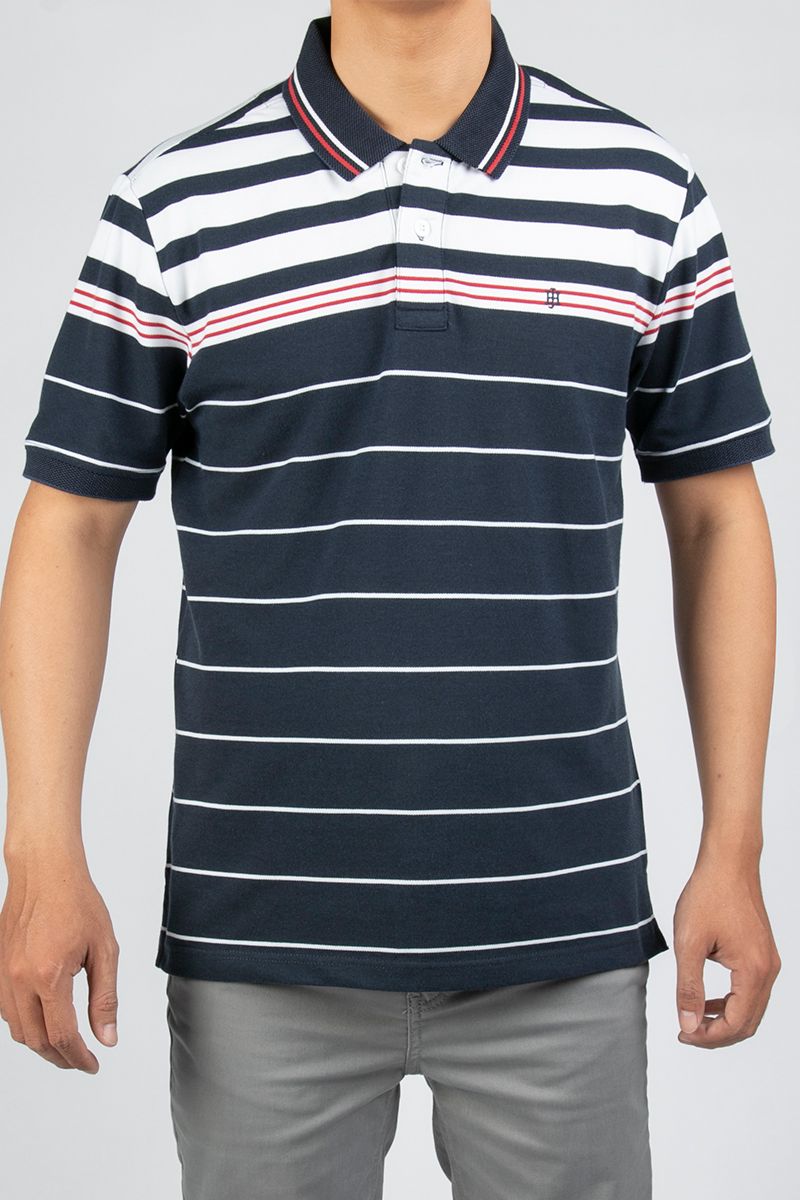 Áo thun có cổ tay ngắn sọc ngang KS20SS29C-SCHE