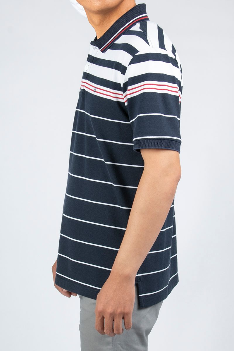 Áo thun có cổ tay ngắn sọc ngang KS20SS29C-SCHE