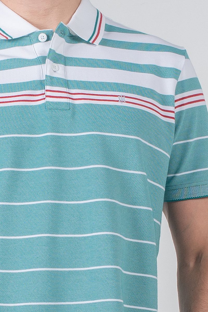 Áo thun có cổ tay ngắn sọc ngang KS20SS29C-SCHE