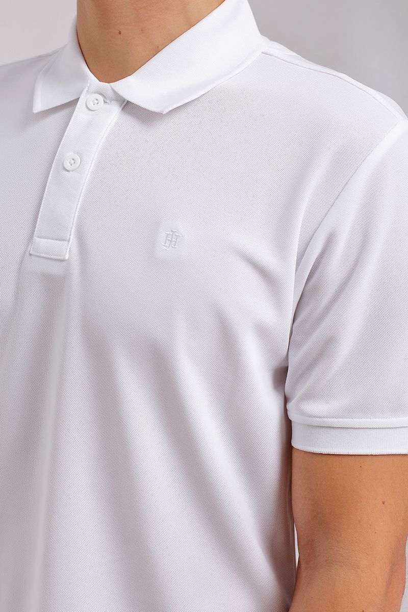 Áo thun nam có cổ tay ngắn trơn KS20SS40T-SCWK