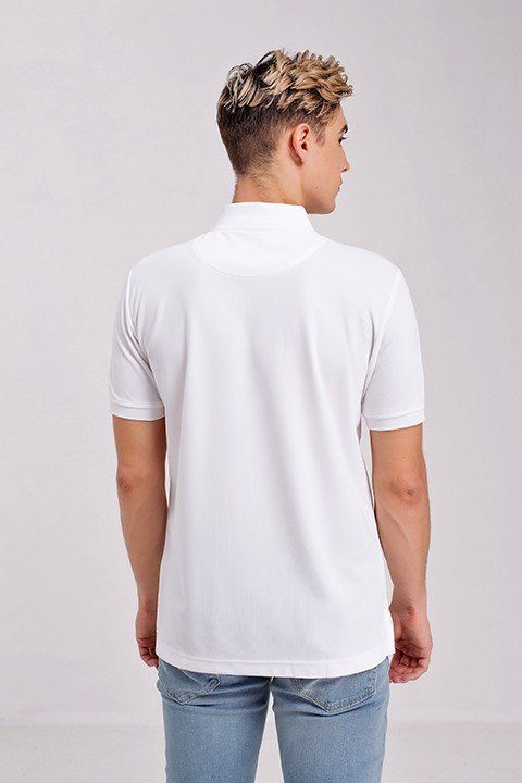 Áo thun nam có cổ tay ngắn trơn KS20SS40T-SCWK