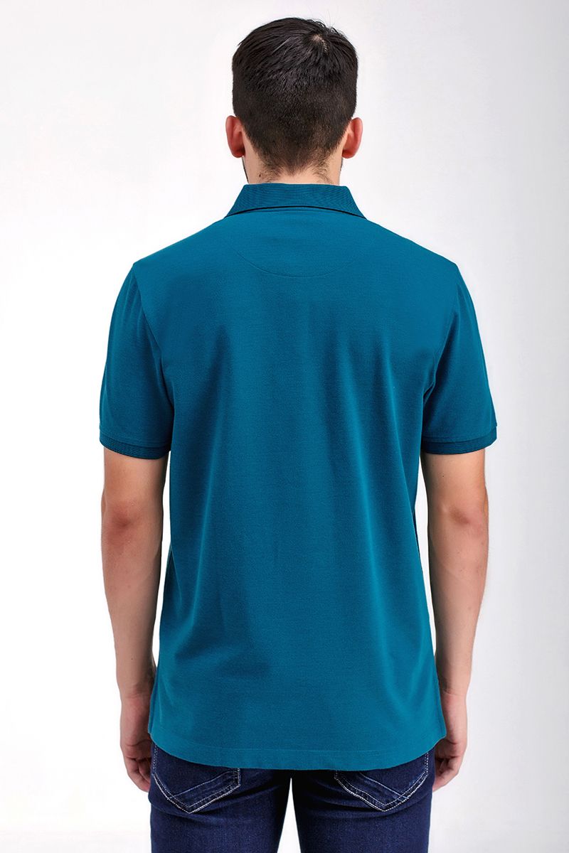Áo thun cổ bẻ sọc ngang KS21SS02T-SCHE