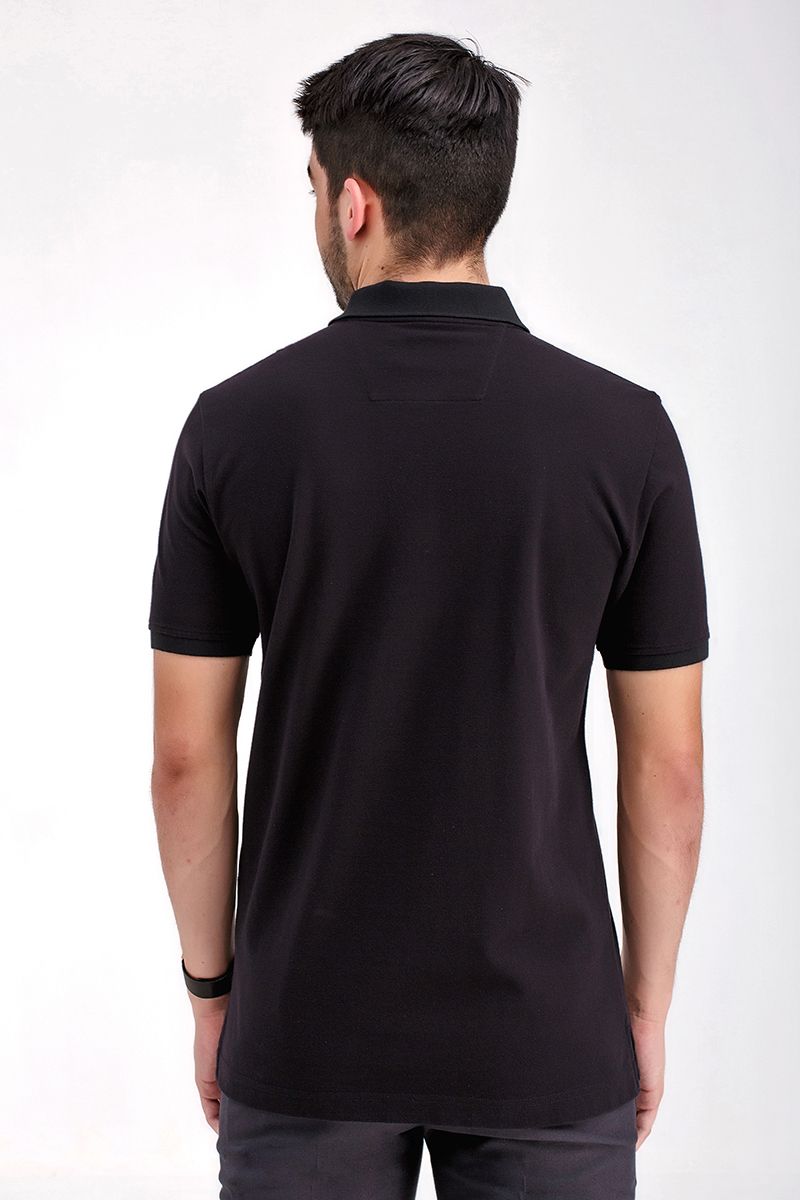 Áo thun cổ bẻ form vừa trơn KS21SS03C-SC
