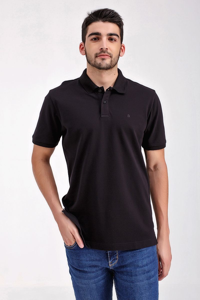 Áo thun cổ bẻ form vừa trơn KS21SS03C-SC