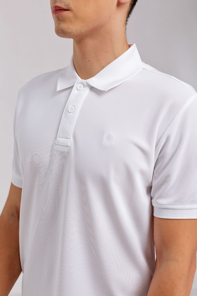 Áo thun cổ bẻ form vừa trơn KS21SS03C-SC