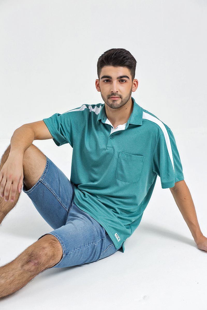 Áo thun cổ bẻ form rộng KS21SS05C-SSCP
