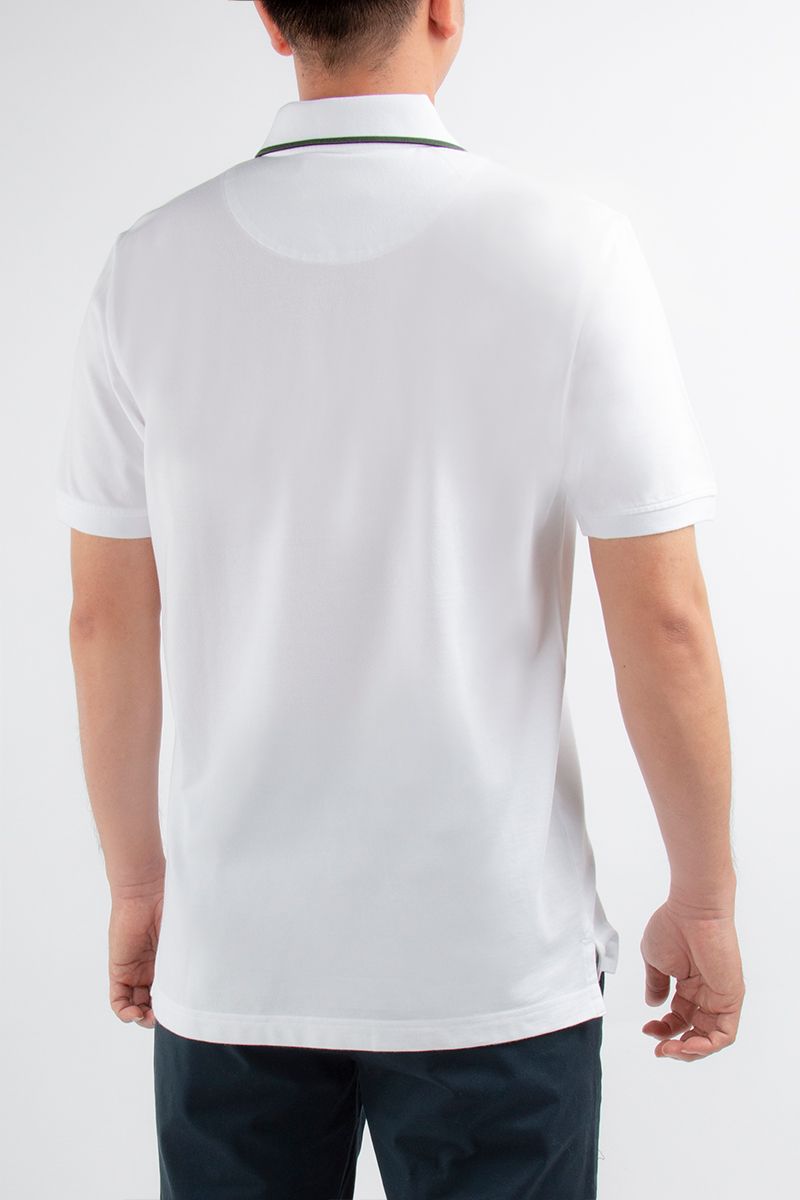 Áo thun cổ bẻ form vừa sọc ngang KS21SS11T-SCHE