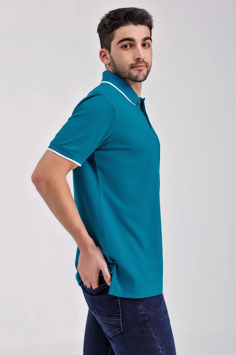 Áo thun cổ bẻ form vừa KS21SS12T-SCWK