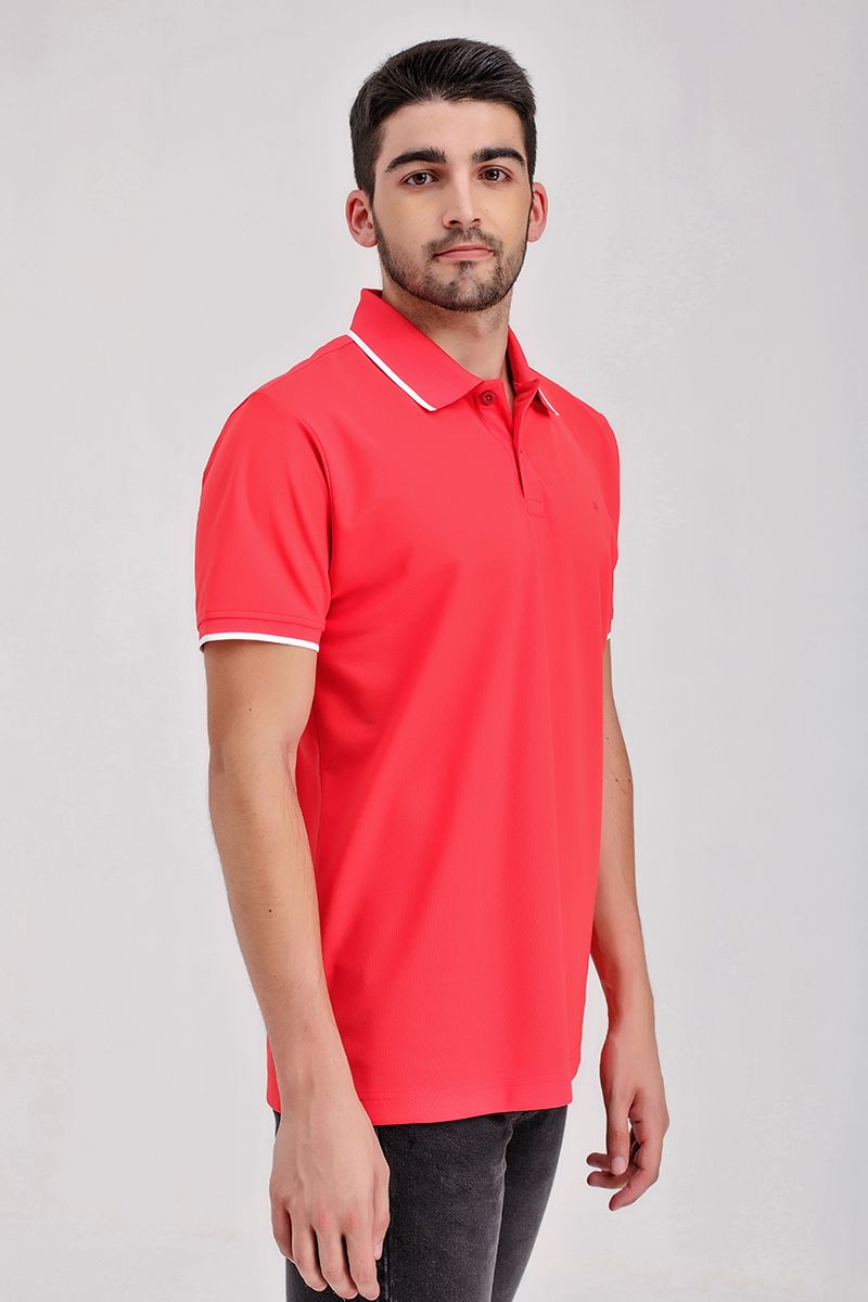 Áo thun cổ bẻ form vừa KS21SS12T-SCWK