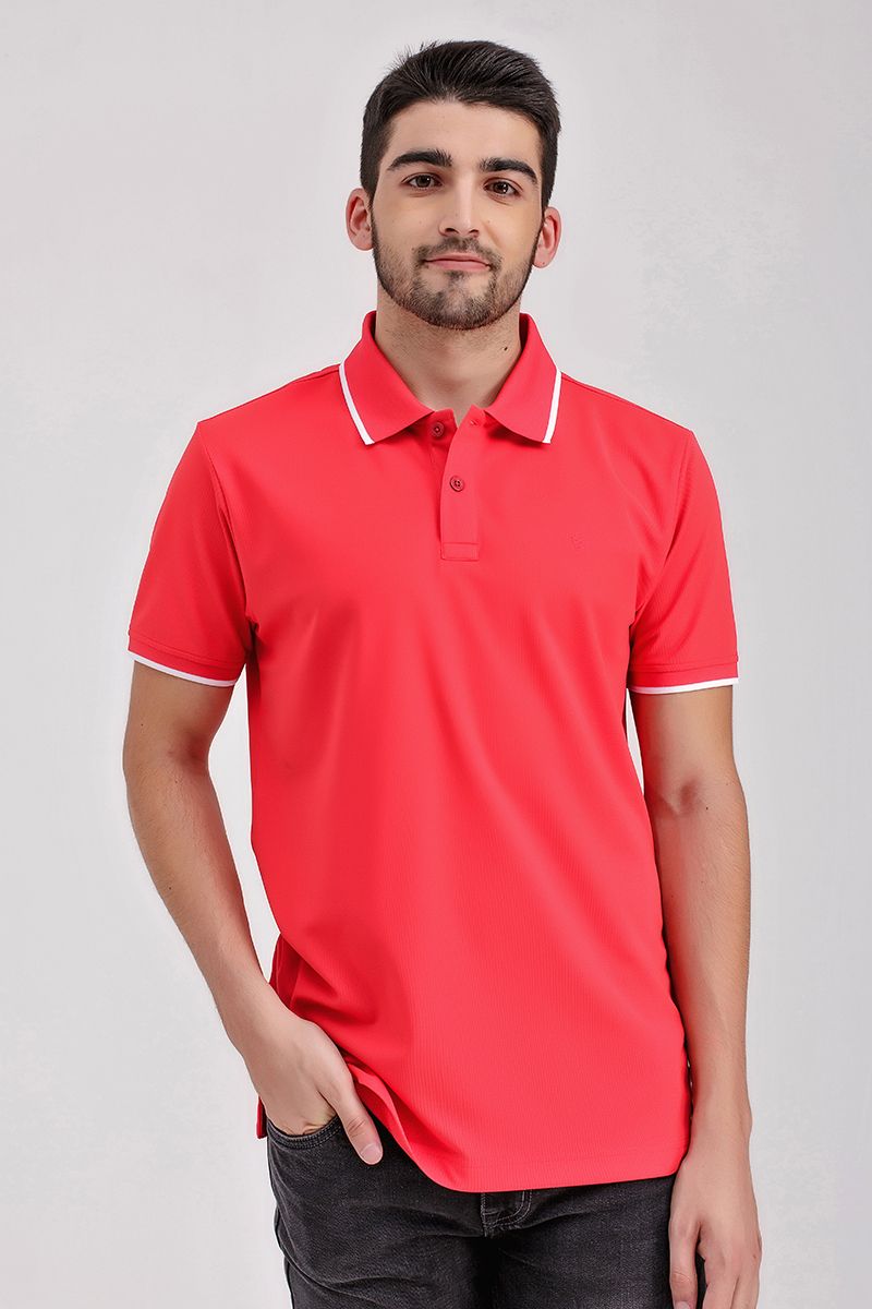 Áo thun cổ bẻ form vừa KS21SS12T-SCWK