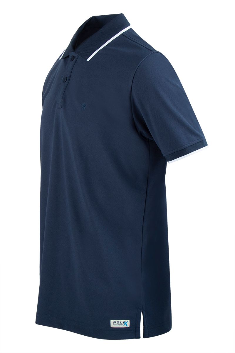 Áo thun cổ bẻ form vừa trơn KS21SS14T-SCWK