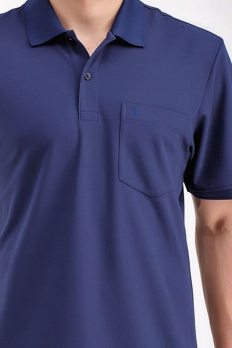 Áo thun cổ bẻ form rộng trơn KS21SS15T-SSWK