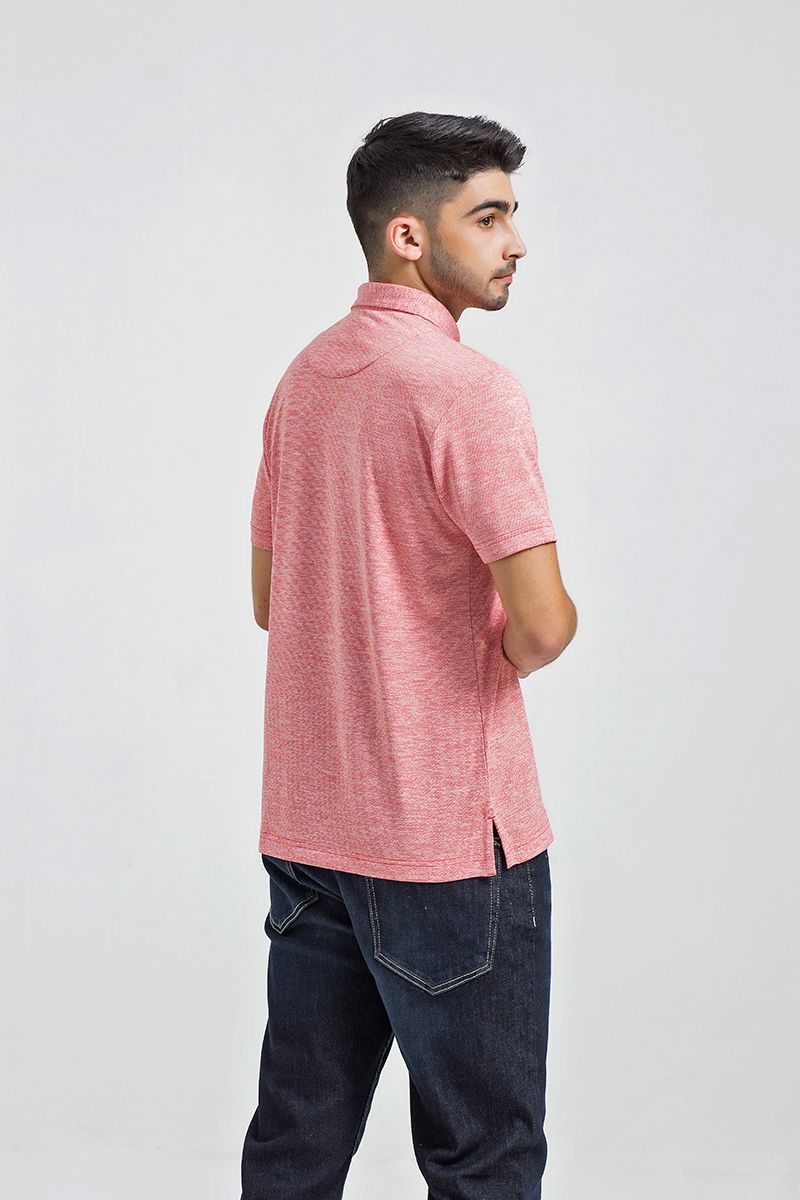 Áo thun cổ bẻ button-down form vừa KS21SS24C-SCCA