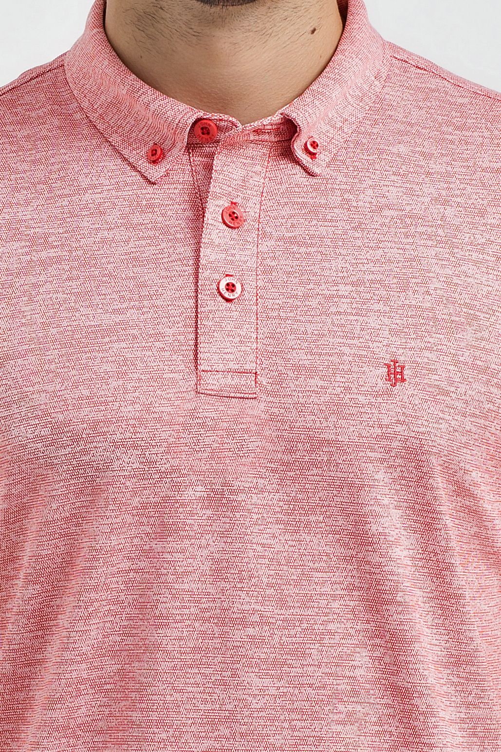 Áo thun cổ bẻ button-down form vừa KS21SS24C-SCCA