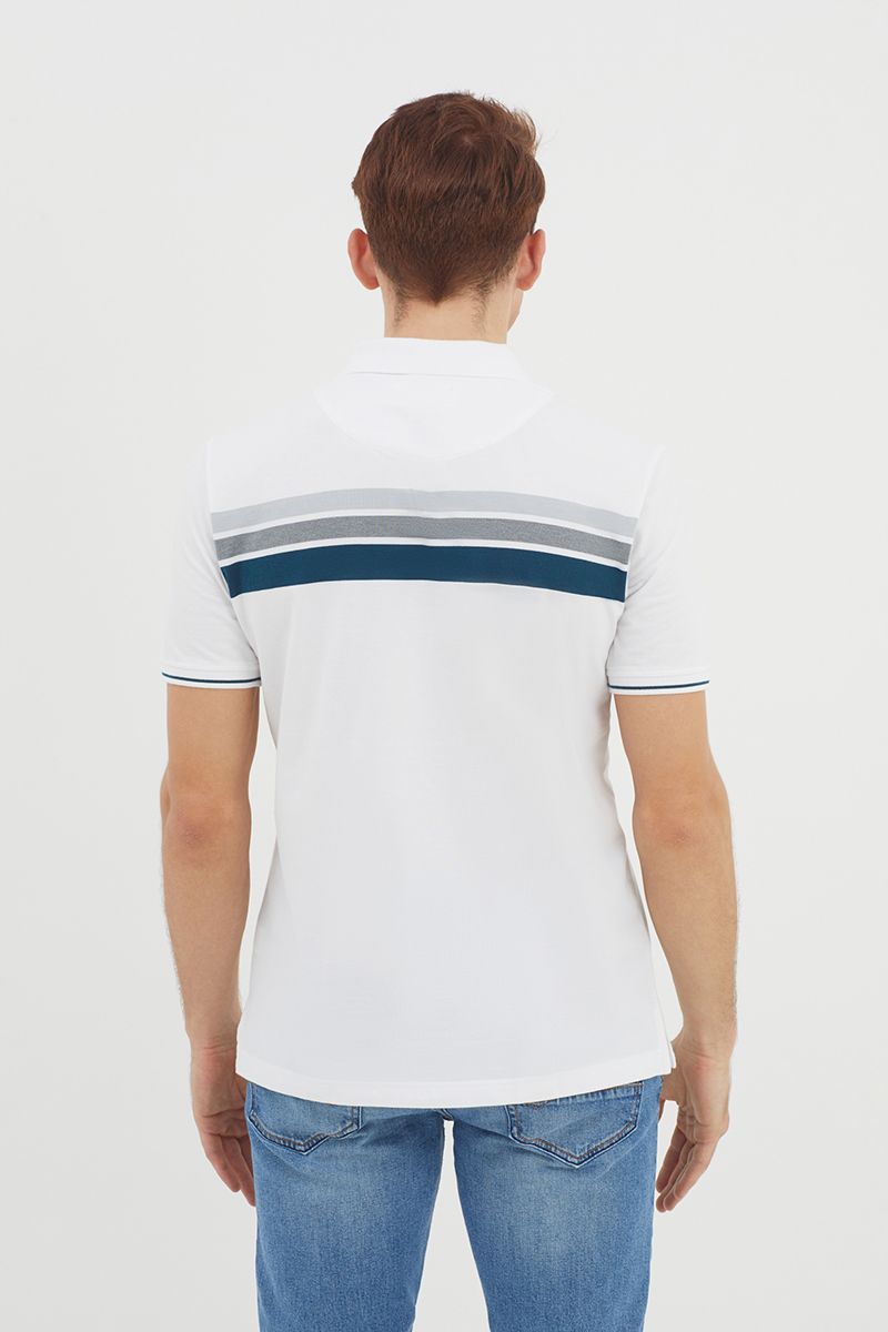 Áo thun cổ bẻ form vừa KS21SS38P-SCHE