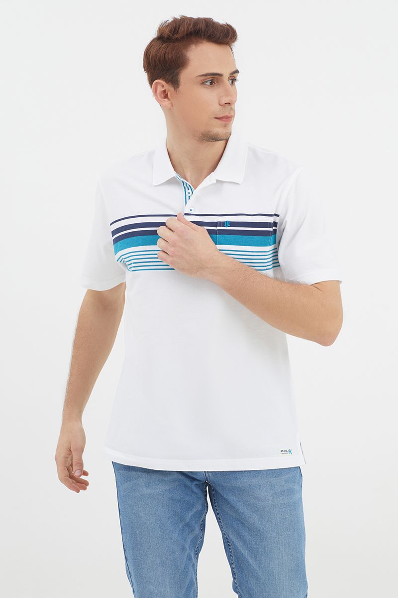 Áo thun cổ bẻ form rộng KS21SS41C-SSHE