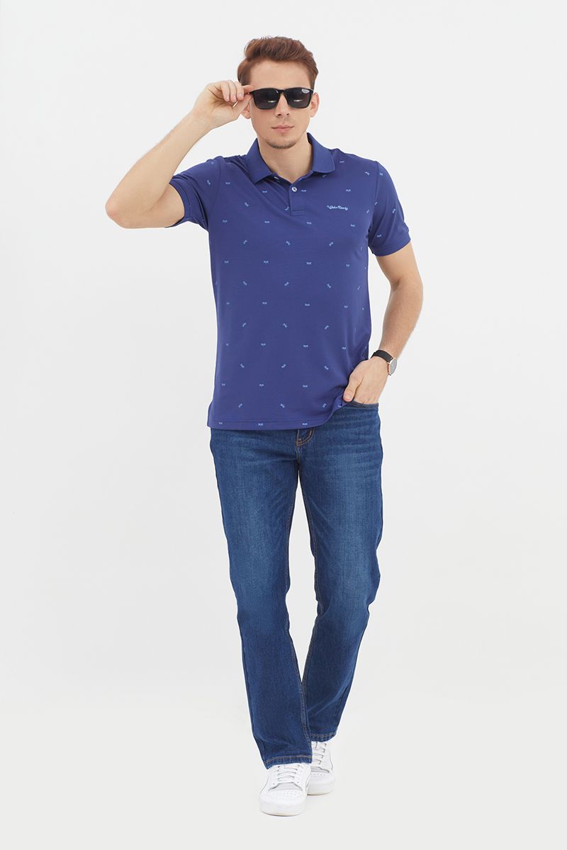Áo thun có cổ tay ngắn form vừa KS21SS42T-SCHE