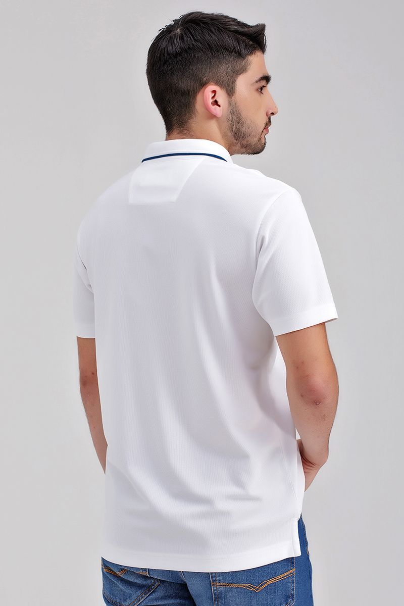 Áo thun cổ bẻ tay ngắn form vừa trơn KS21SS43C-SCWK
