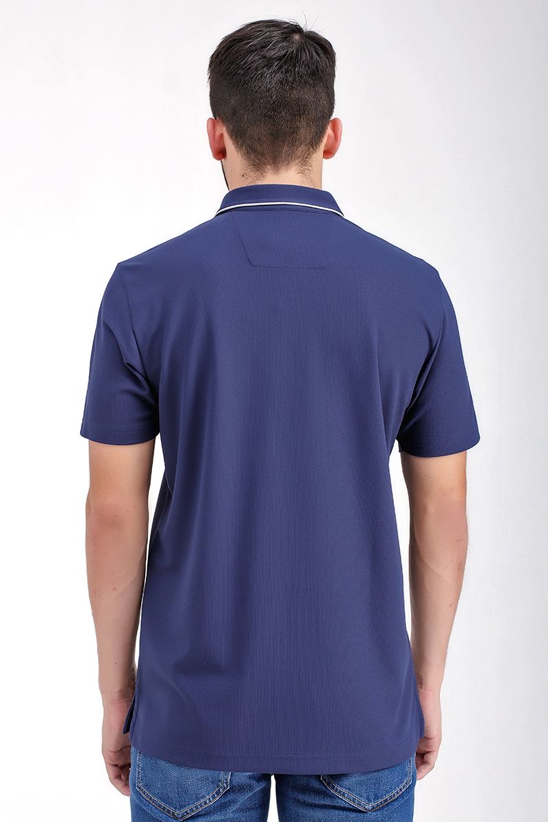 Áo thun cổ bẻ tay ngắn form vừa trơn KS21SS43C-SCWK