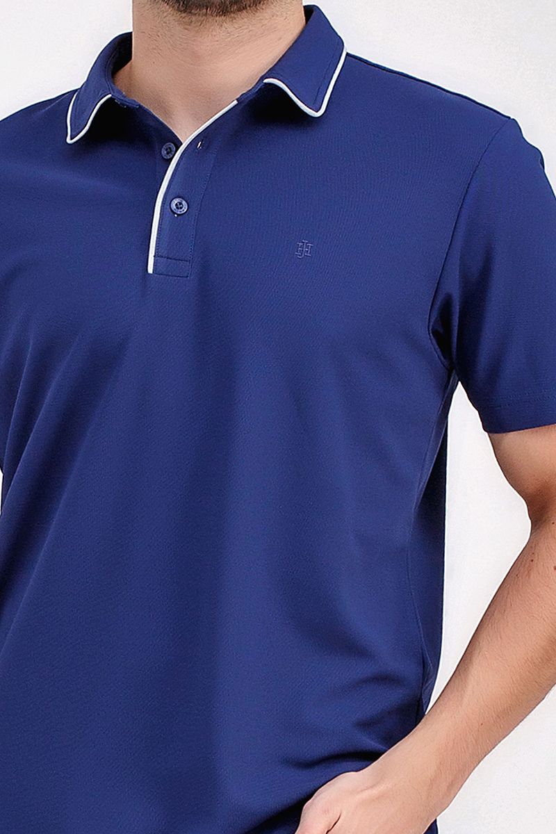 Áo thun cổ bẻ tay ngắn form vừa trơn KS21SS43C-SCWK
