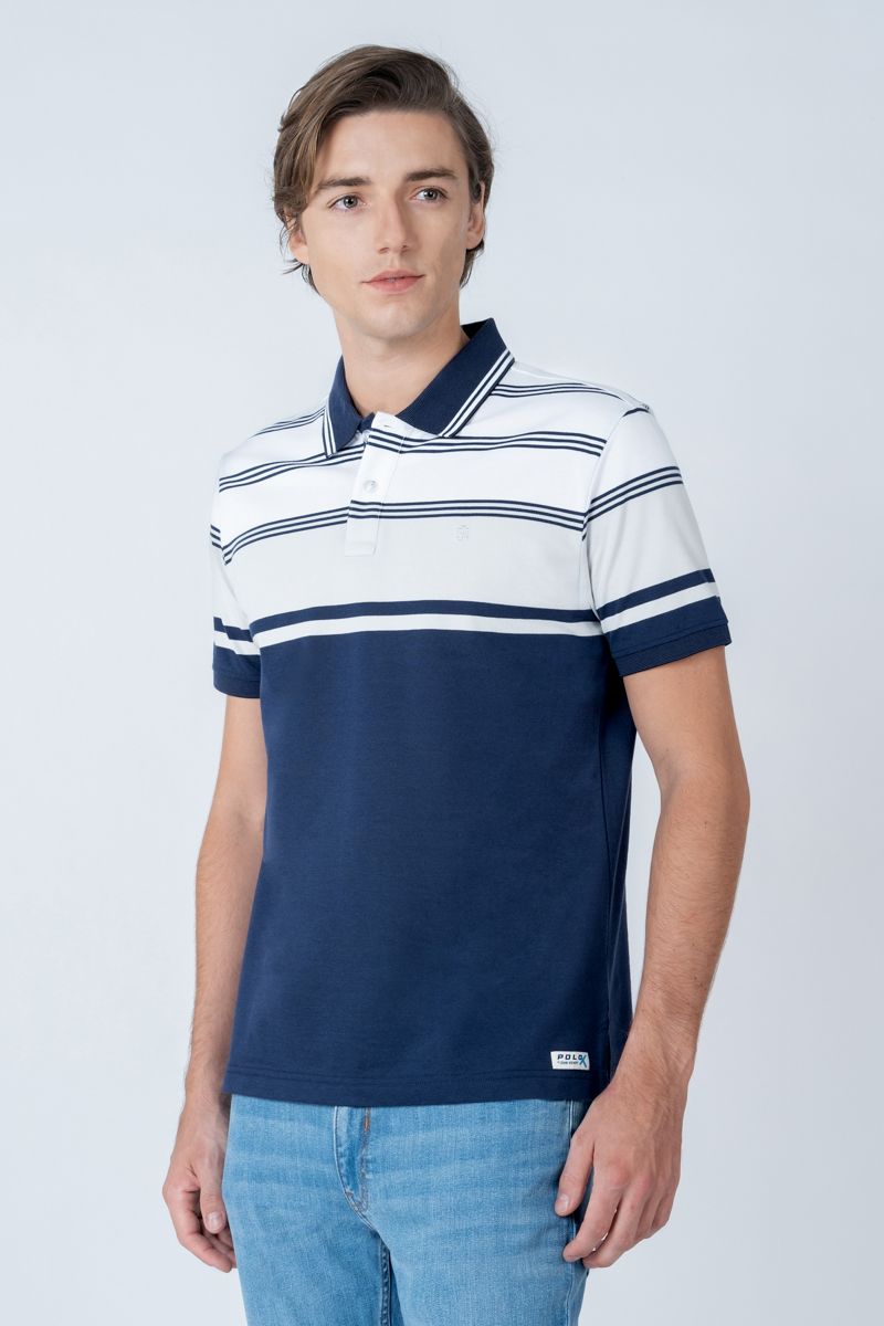 Áo Polo Tay Ngắn Sọc Ngang KS23FH16C-SCHE