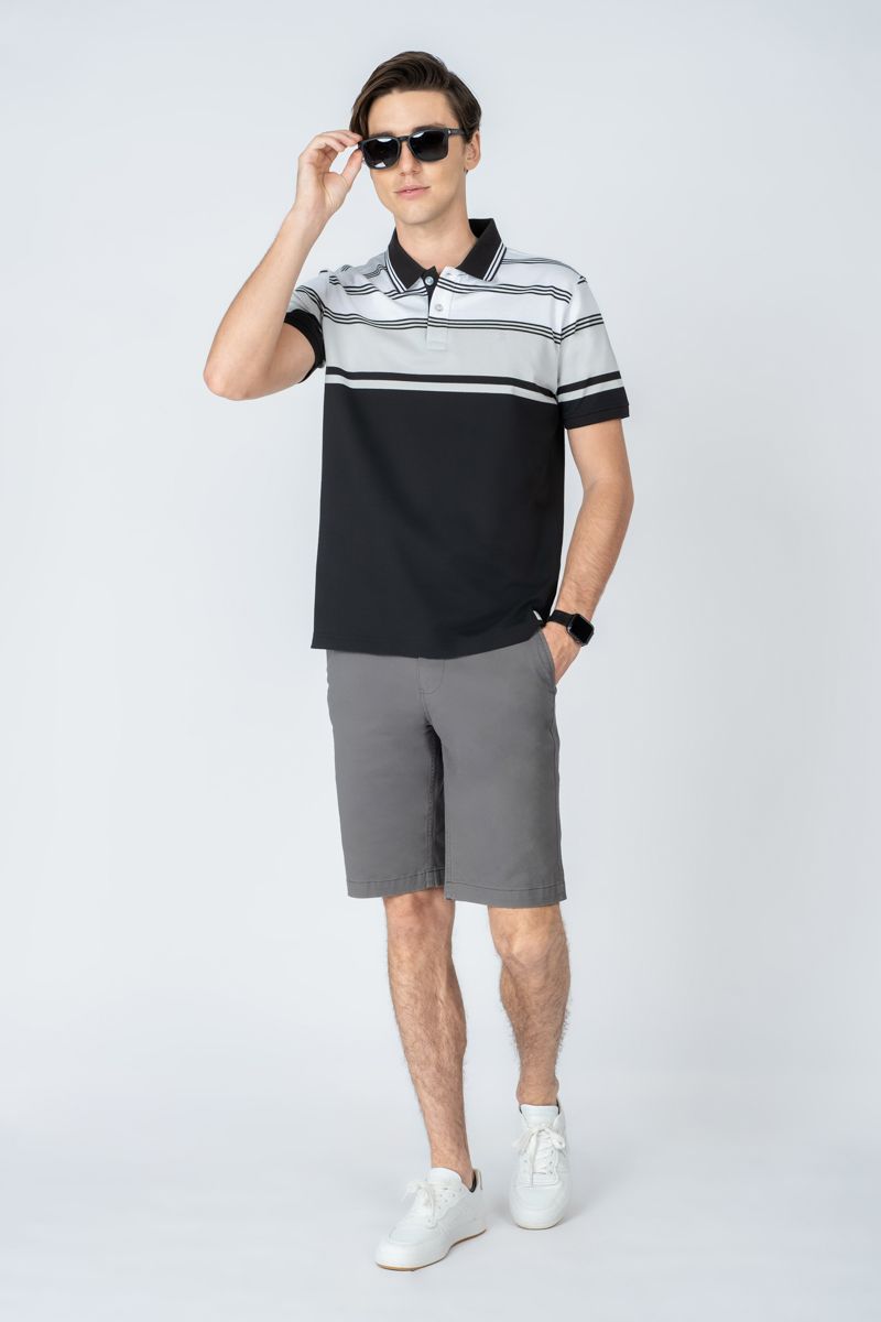 Áo Polo Tay Ngắn Sọc Ngang KS23FH16C-SCHE