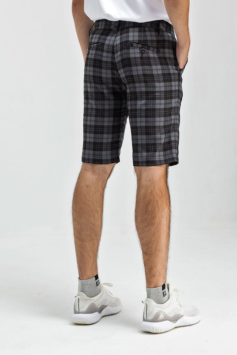 Quần shorts form vừa họa tiết caro SP21SS08T-NM